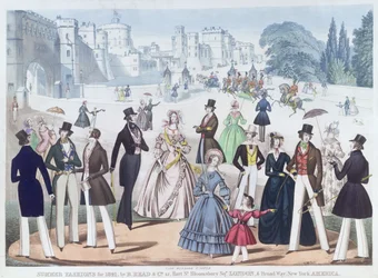 Moda estiva per il 1841: Fuori dal Castello di Windsor
